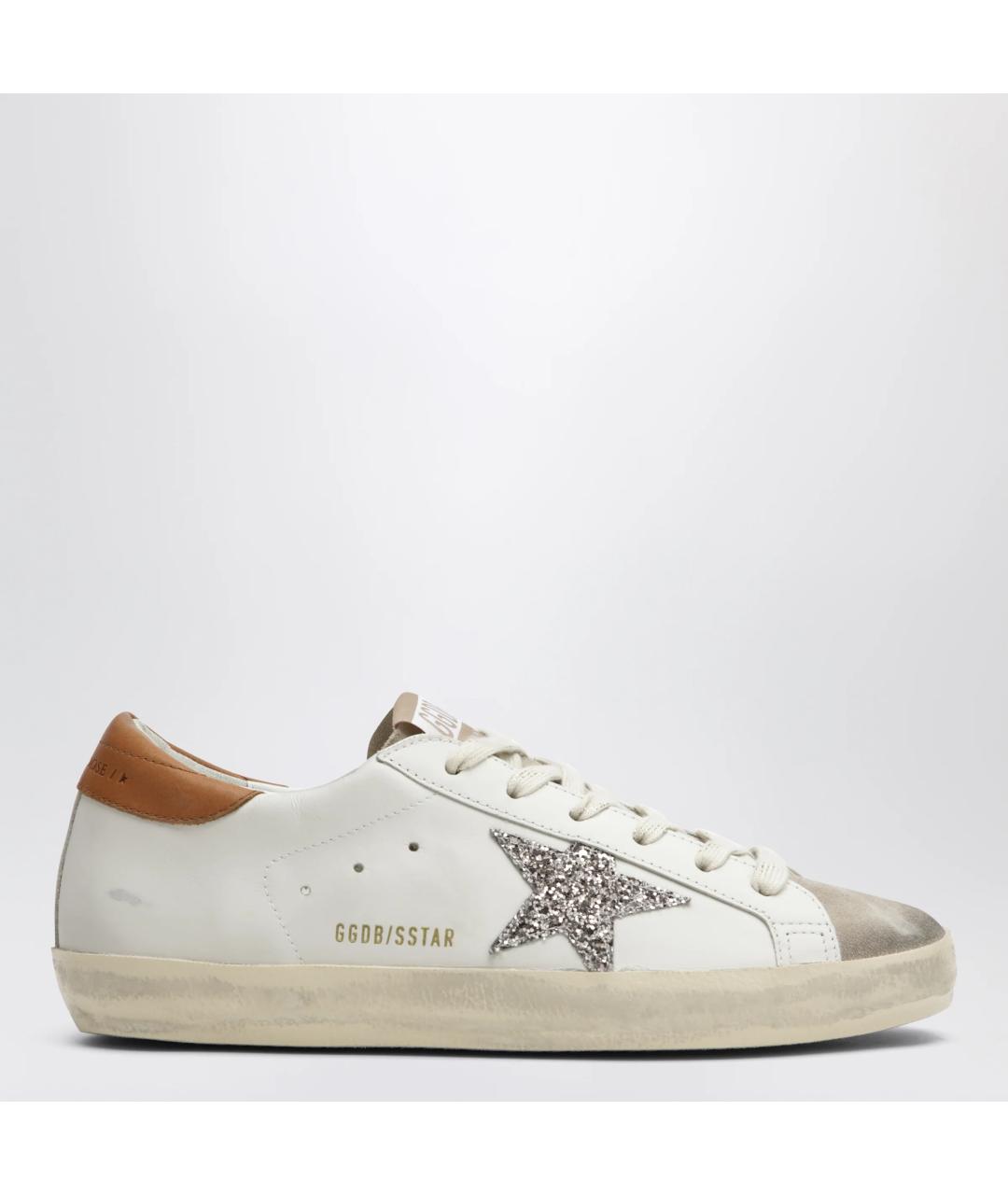 GOLDEN GOOSE Белые кожаные кеды, фото 3