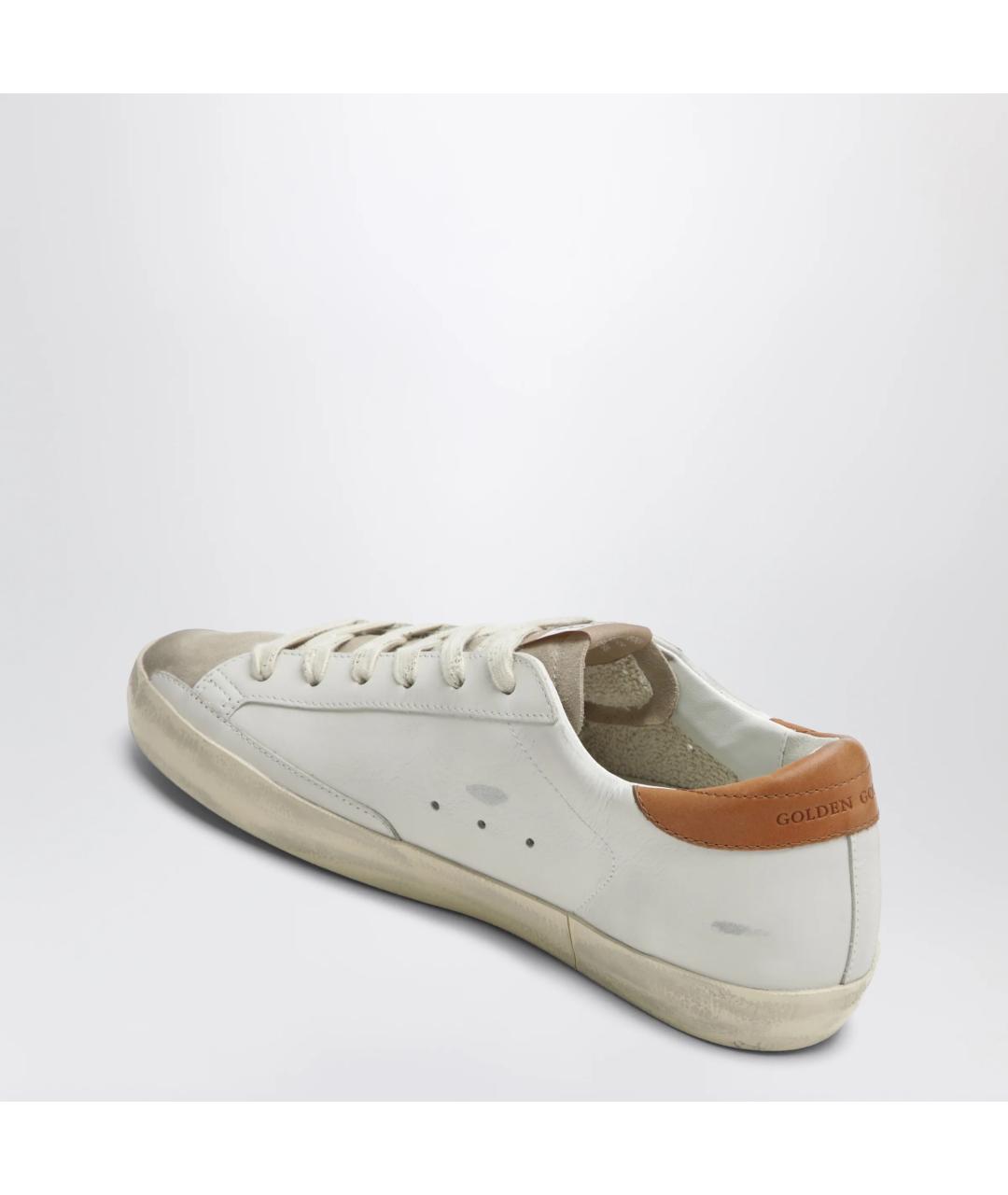 GOLDEN GOOSE Белые кожаные кеды, фото 2