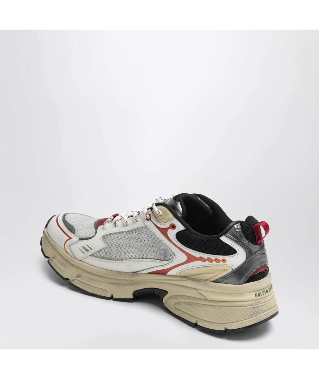 GOLDEN GOOSE Белые синтетические низкие кроссовки / кеды, фото 2