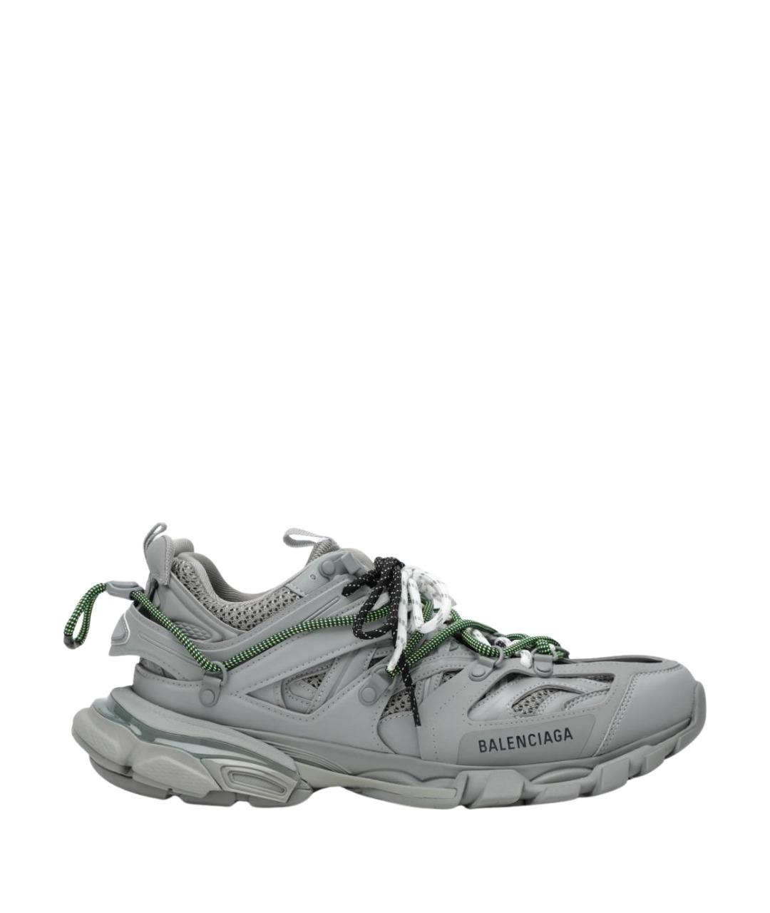 BALENCIAGA Серые синтетические туфли, фото 1