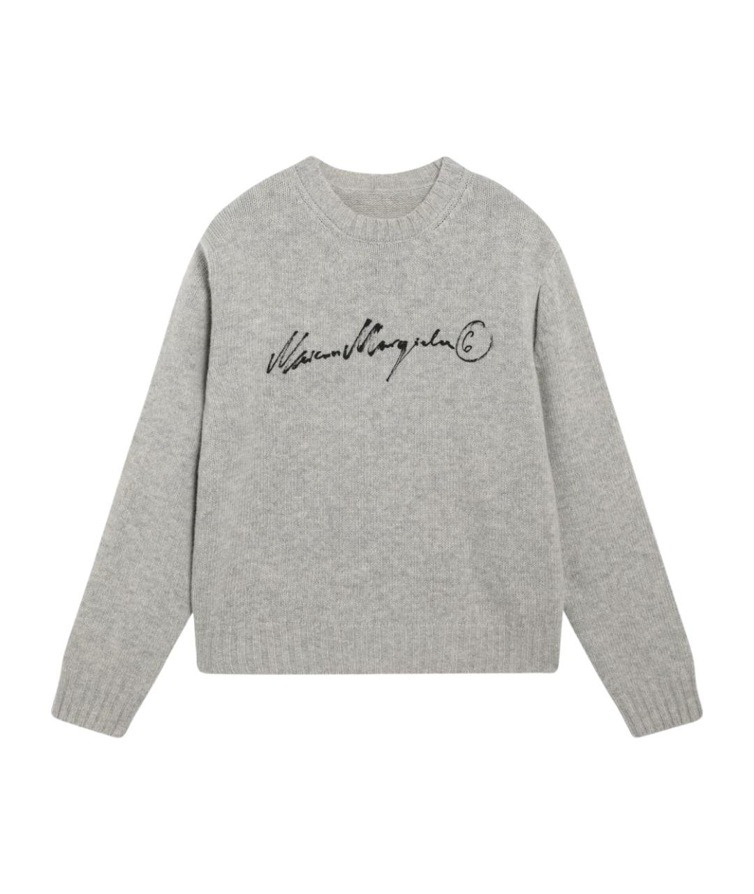MM6 MAISON MARGIELA Серый шерстяной джемпер / свитер, фото 1
