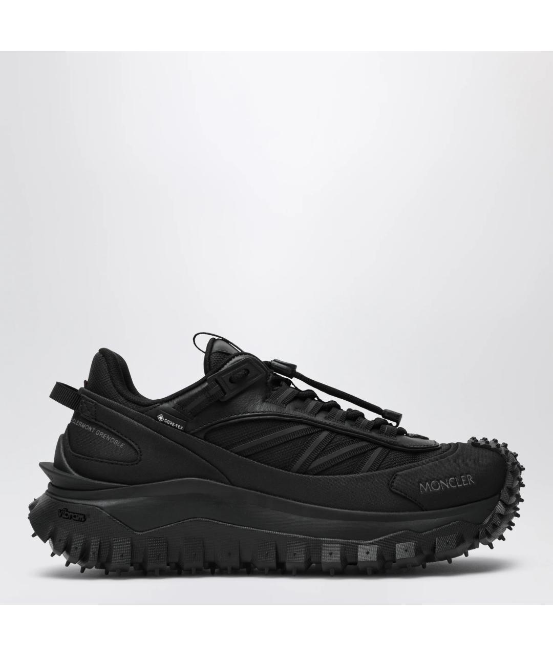 MONCLER Черные синтетические кроссовки, фото 3