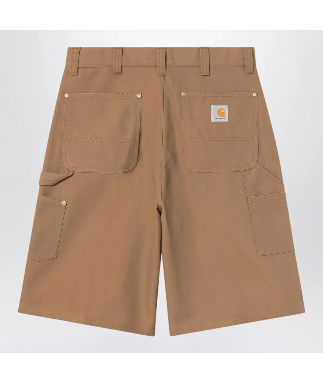 CARHARTT WIP Коричневые хлопковые шорты, фото 2