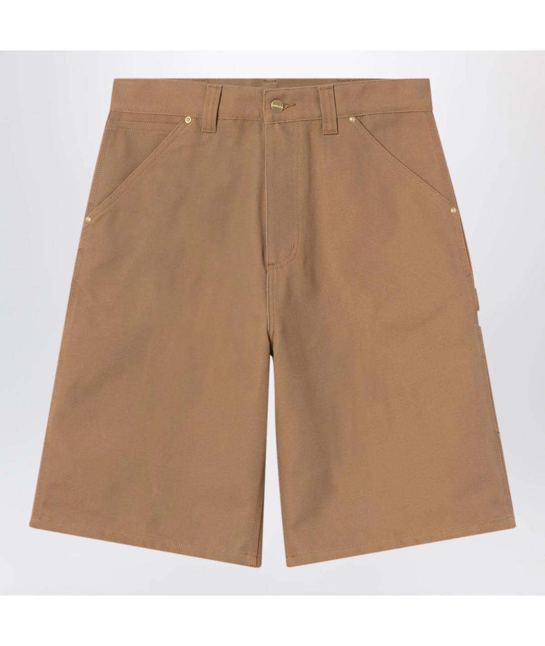 CARHARTT WIP Коричневые хлопковые шорты, фото 3