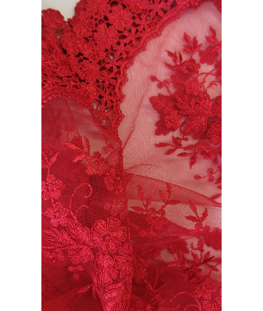 ESTER ABNER Красное шелковое платье, фото 7