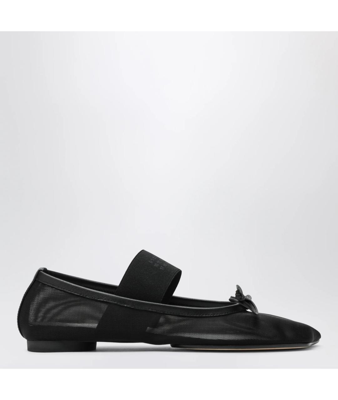 MM6 MAISON MARGIELA Черные синтетические балетки, фото 3
