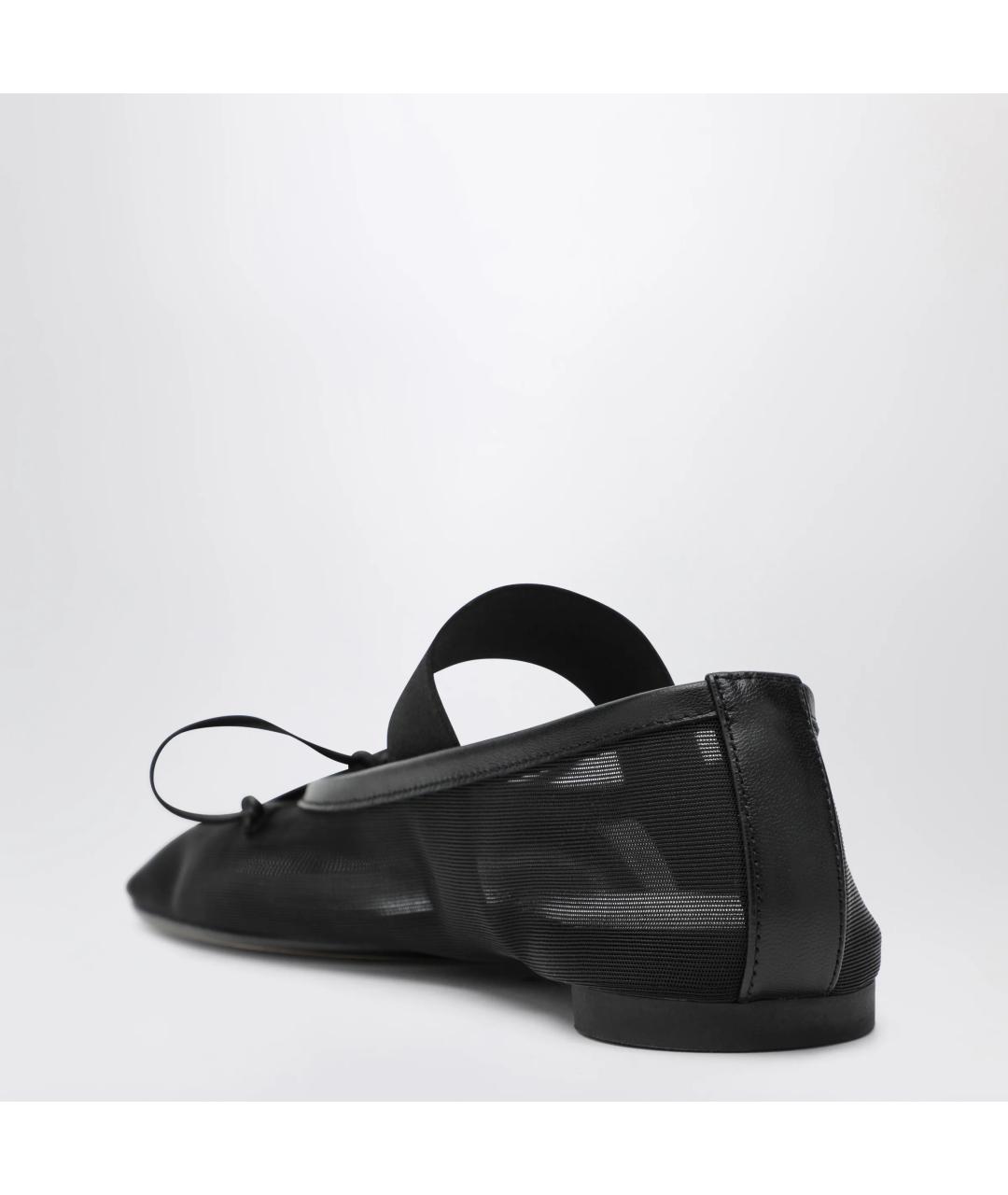 MM6 MAISON MARGIELA Черные синтетические балетки, фото 2