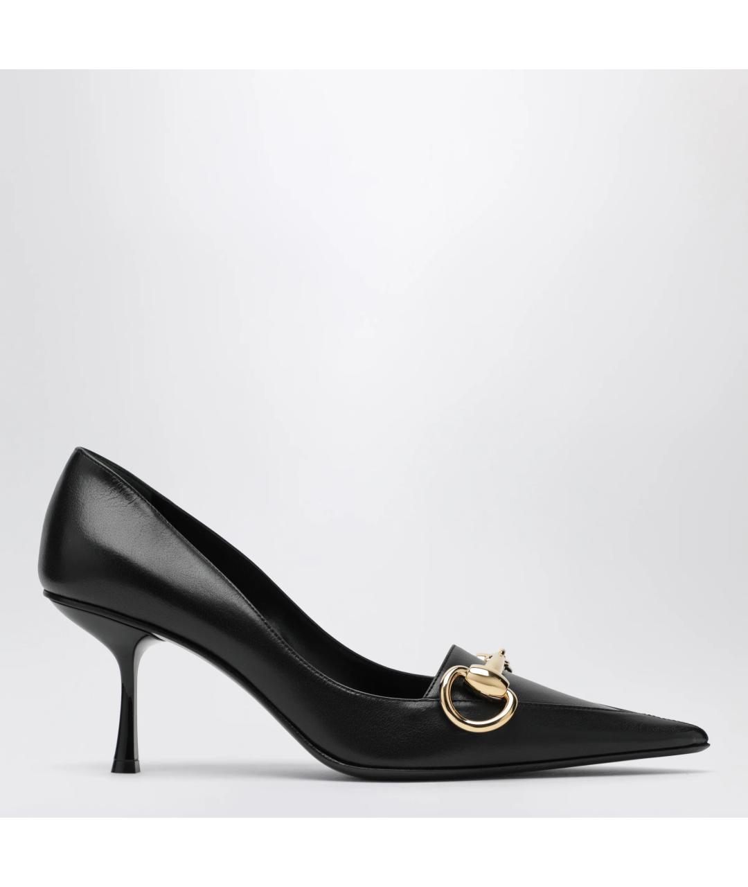 GUCCI Черные кожаные туфли, фото 3