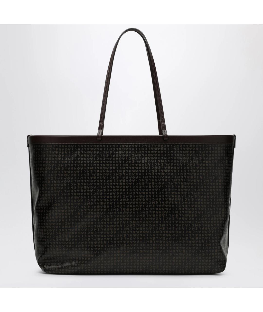 BALENCIAGA Черная кожаная сумка тоут, фото 2