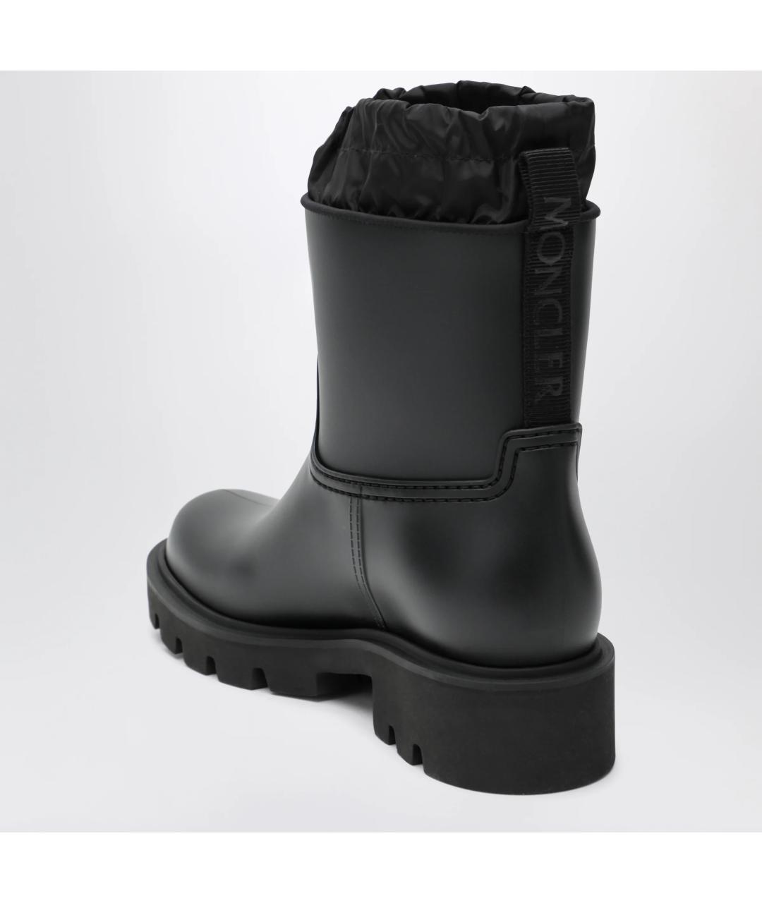 MONCLER Черные резиновые сапоги, фото 2