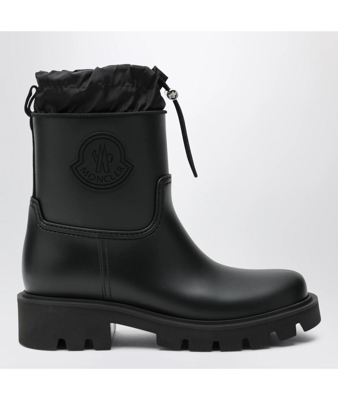 MONCLER Черные резиновые сапоги, фото 3