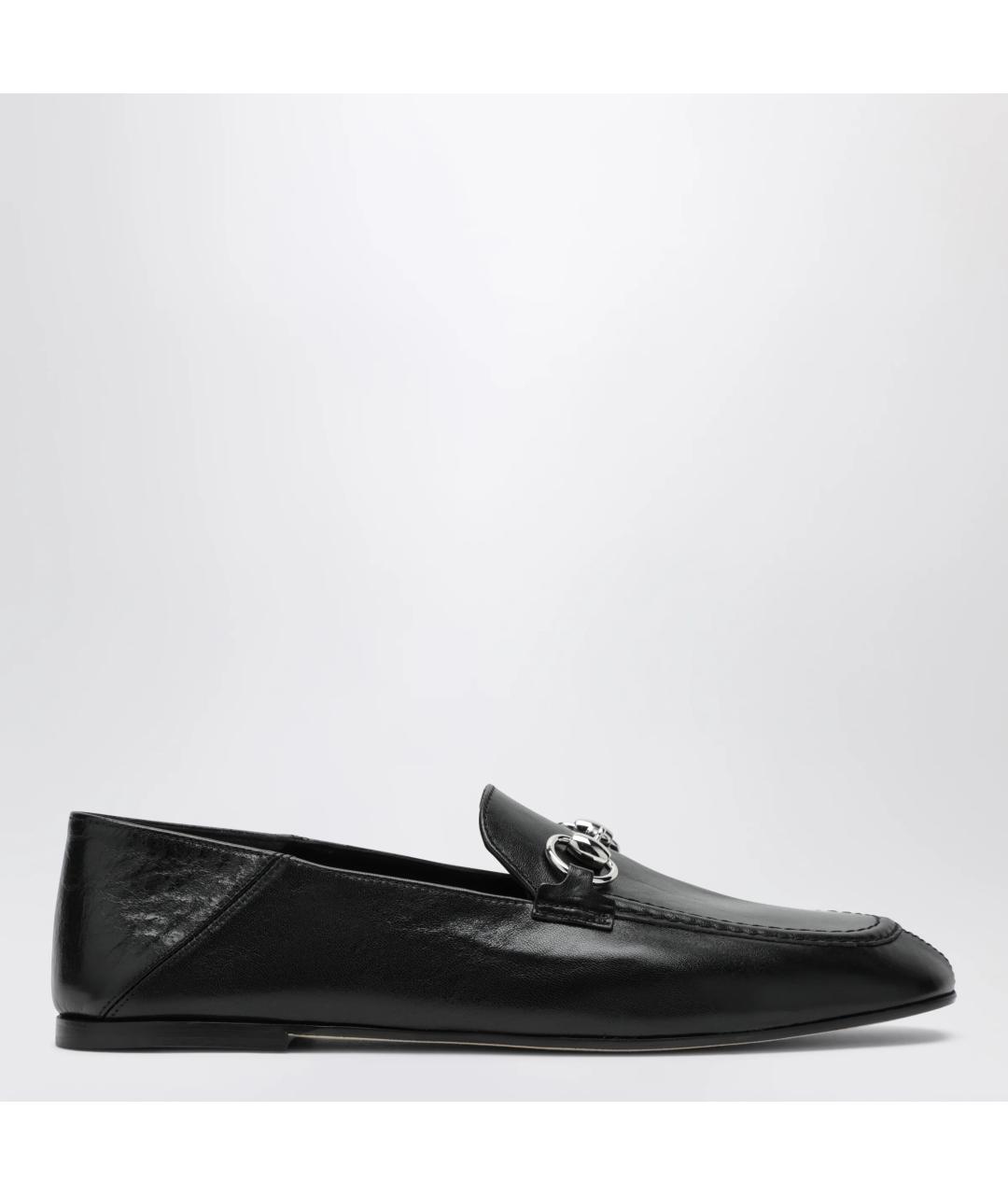 GUCCI Черные кожаные лоферы, фото 3