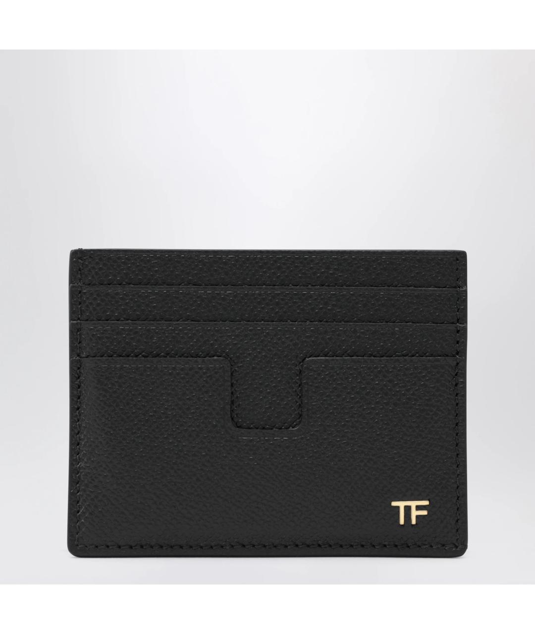 TOM FORD Черный кожаный кардхолдер, фото 3
