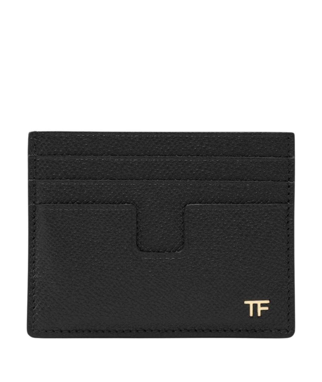 TOM FORD Черный кожаный кардхолдер, фото 1