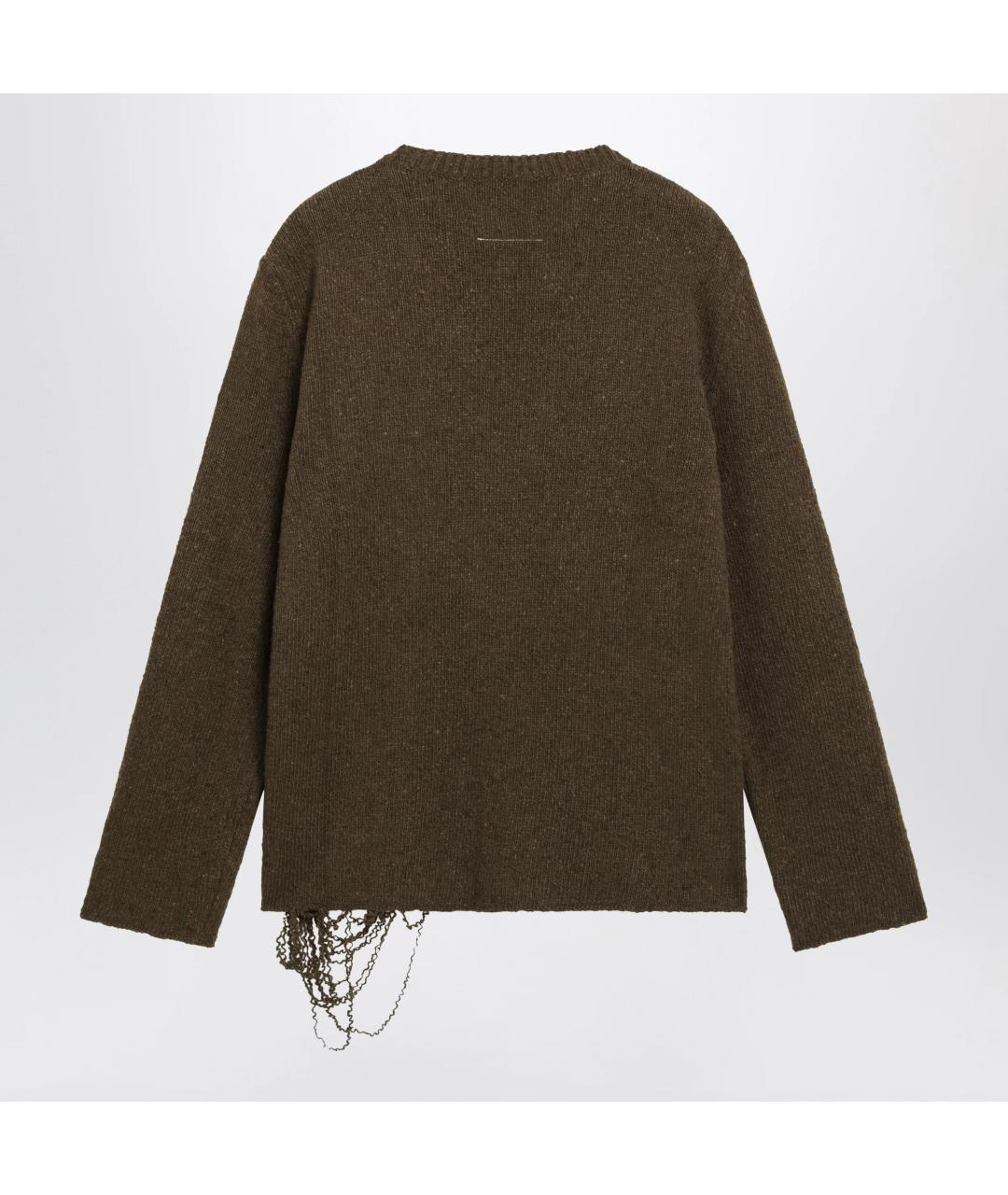 MM6 MAISON MARGIELA Зеленый шерстяной джемпер / свитер, фото 2