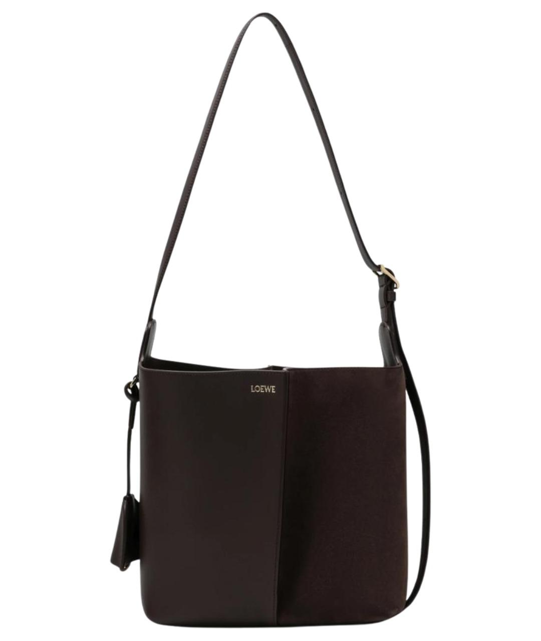 LOEWE Коричневая кожаная сумка тоут, фото 1