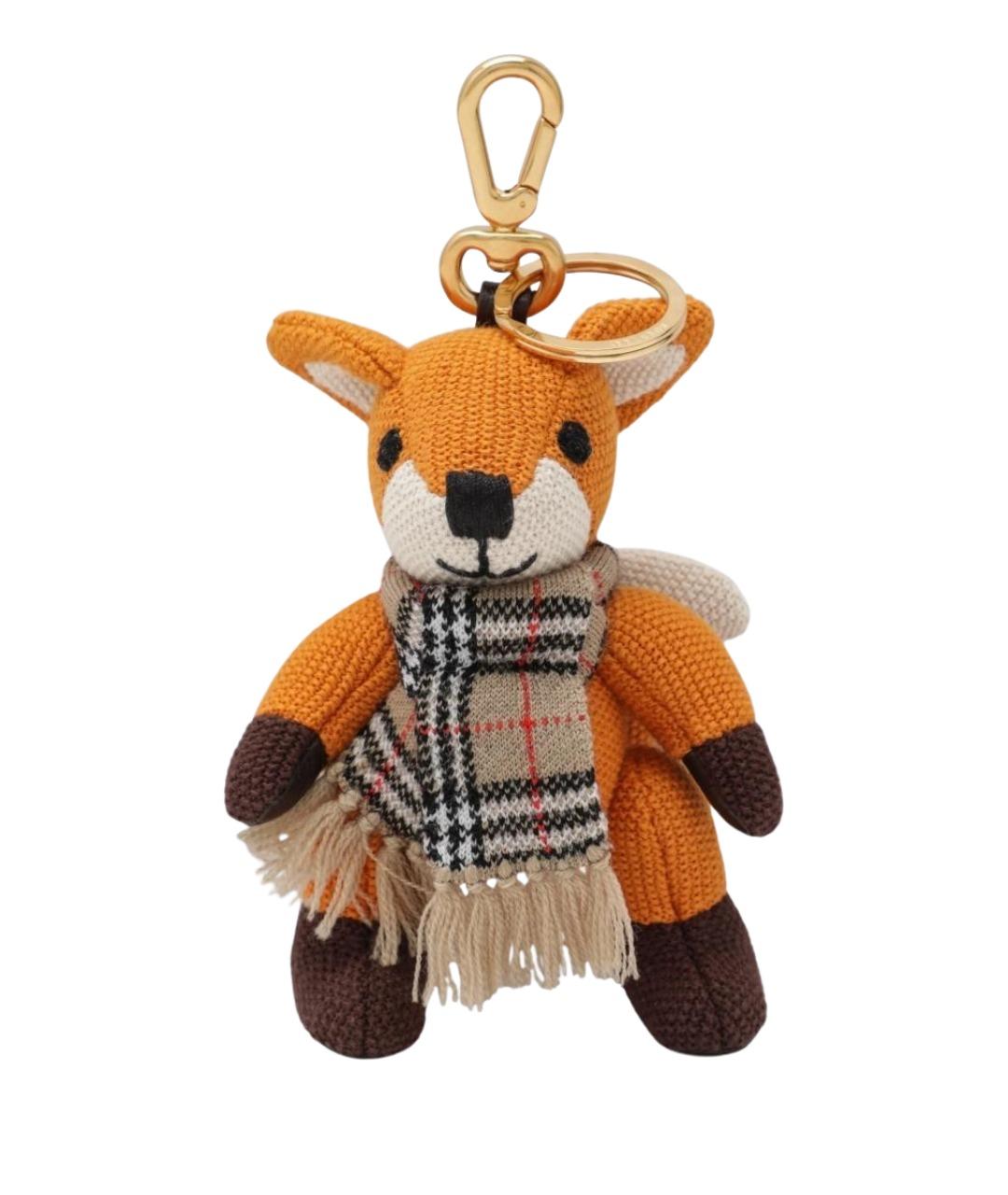 BURBERRY Оранжевый брелок, фото 1