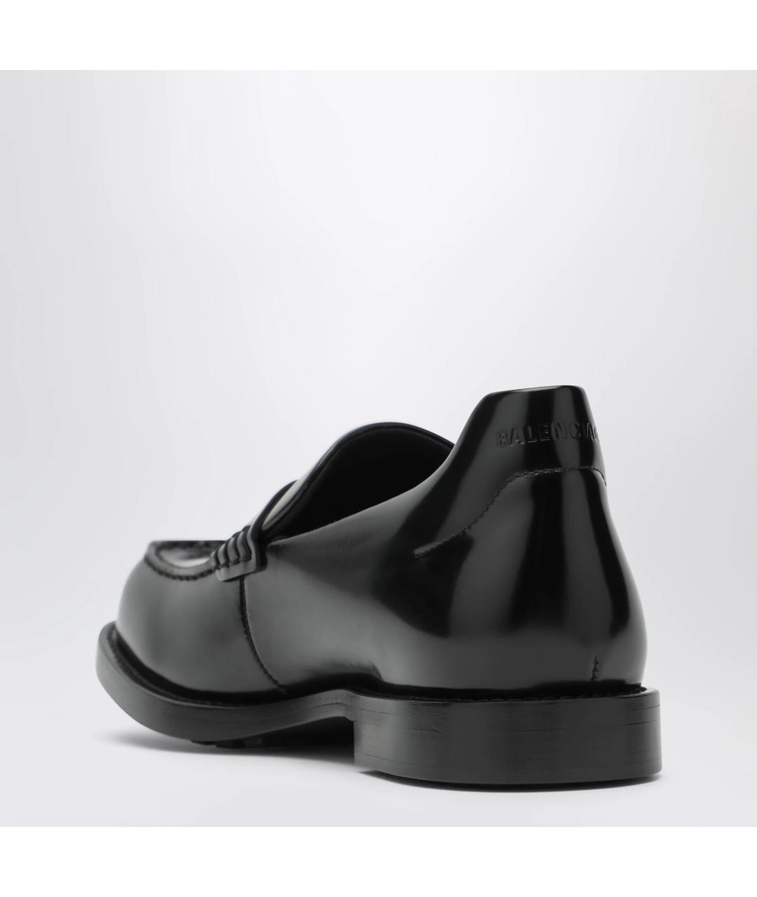 BALENCIAGA Черные кожаные лоферы, фото 2