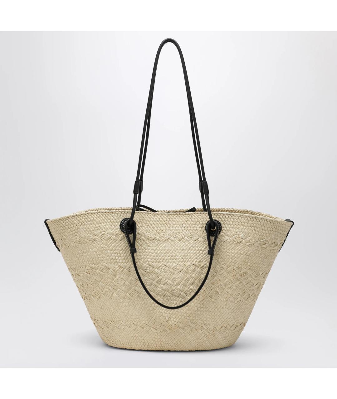 LOEWE Бежевая рафия сумка тоут, фото 2
