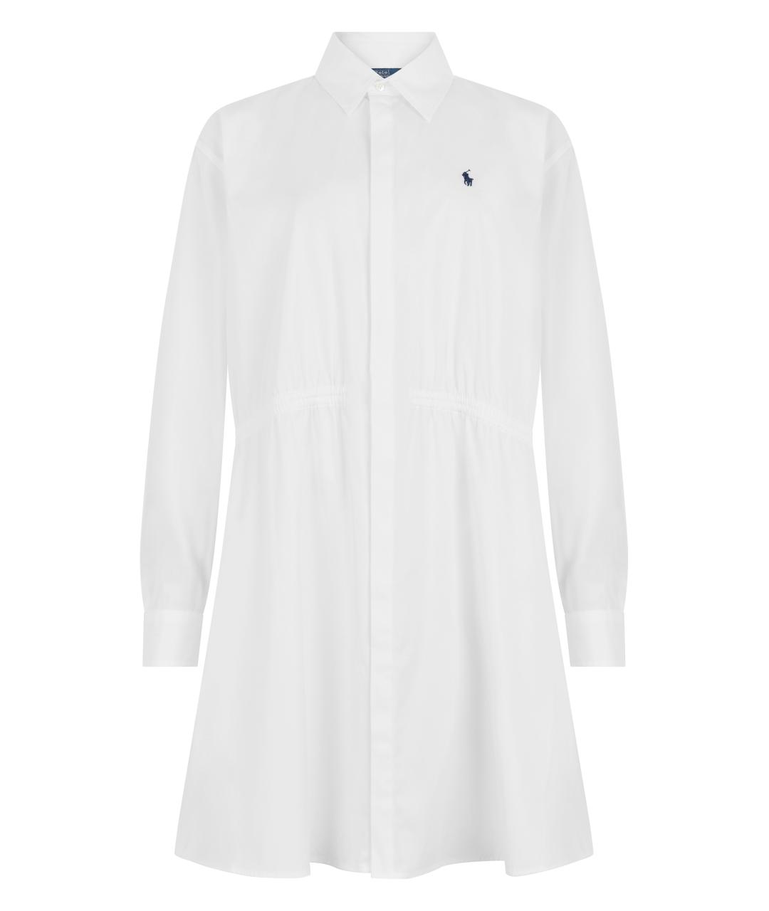 POLO RALPH LAUREN Белое хлопковое платье, фото 1