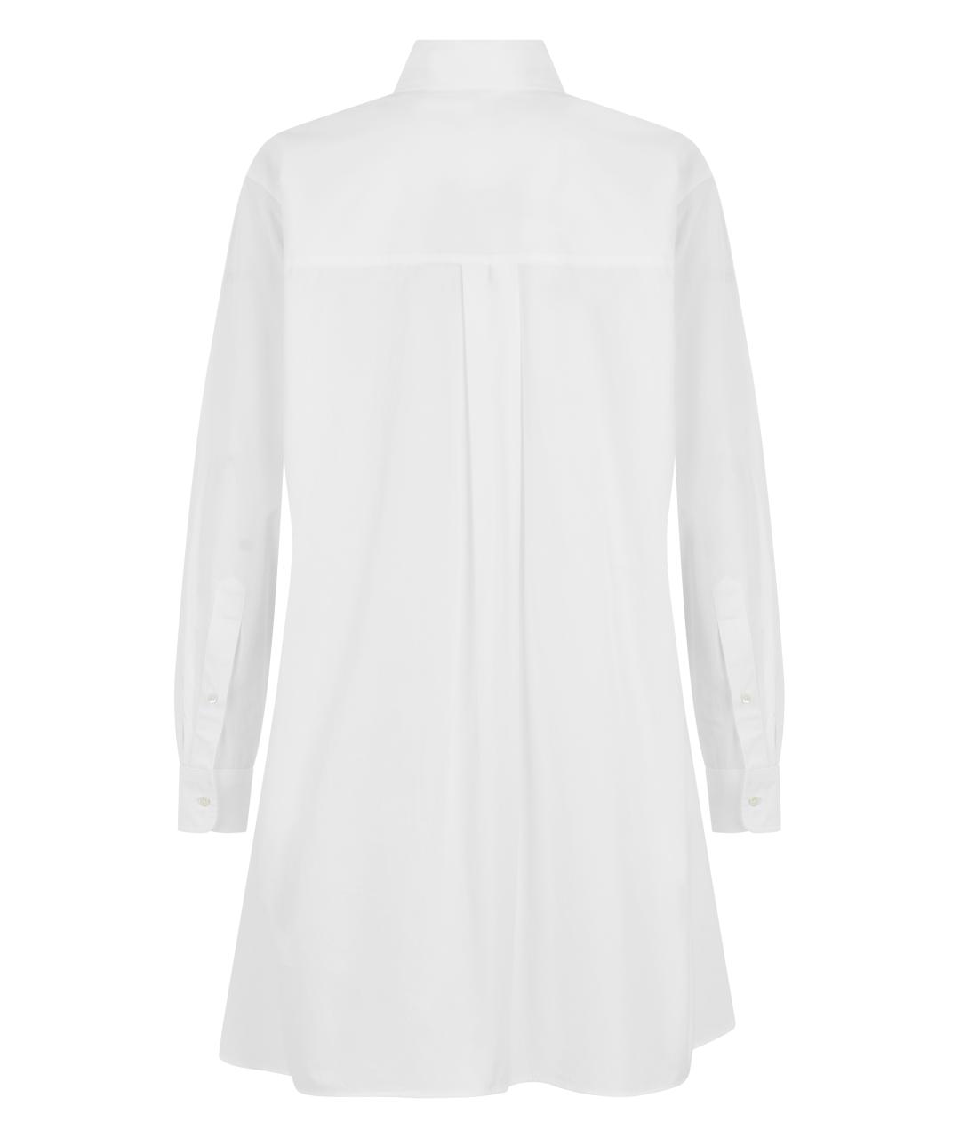 POLO RALPH LAUREN Белое хлопковое платье, фото 2