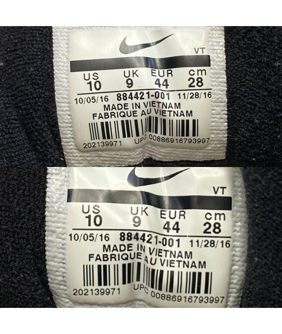 NIKE Серебряные текстильные низкие кроссовки / кеды, фото 8