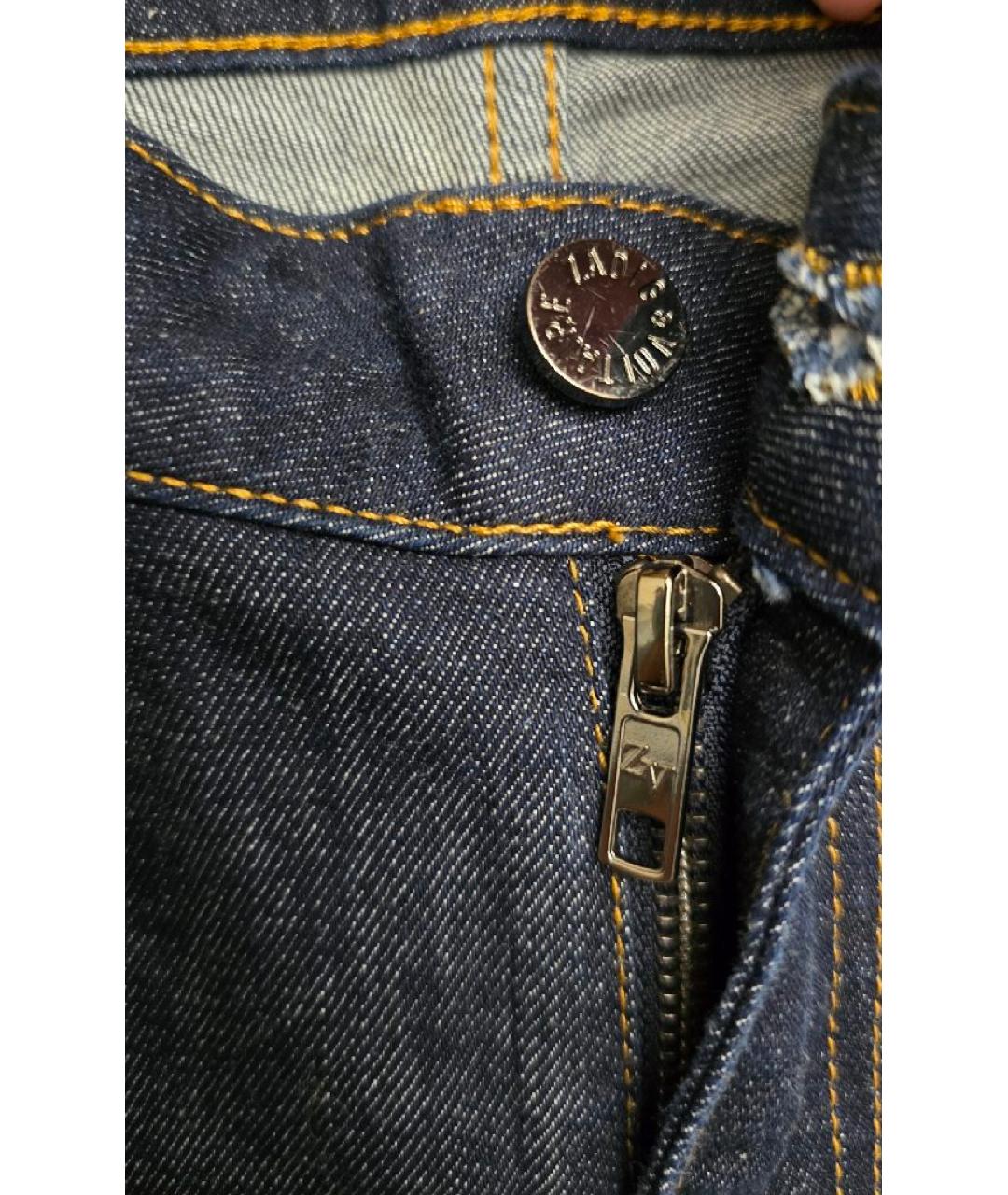 ZADIG & VOLTAIRE Темно-синие хлопко-эластановые джинсы слим, фото 4