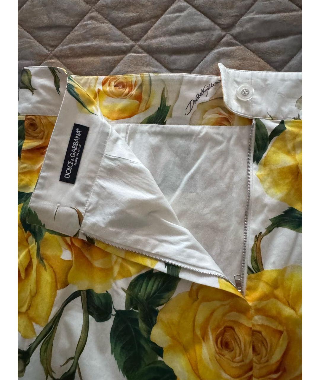 DOLCE&GABBANA Мульти хлопковый костюм с юбками, фото 4