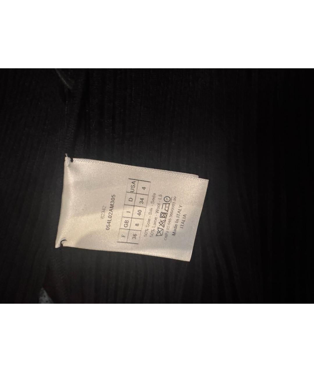 CHRISTIAN DIOR Черное шерстяное вечернее платье, фото 5