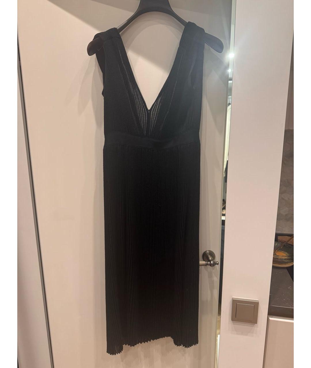 CHRISTIAN DIOR Черное шерстяное вечернее платье, фото 6