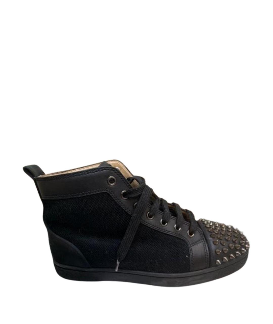 CHRISTIAN LOUBOUTIN Черные высокие кроссовки / кеды, фото 1