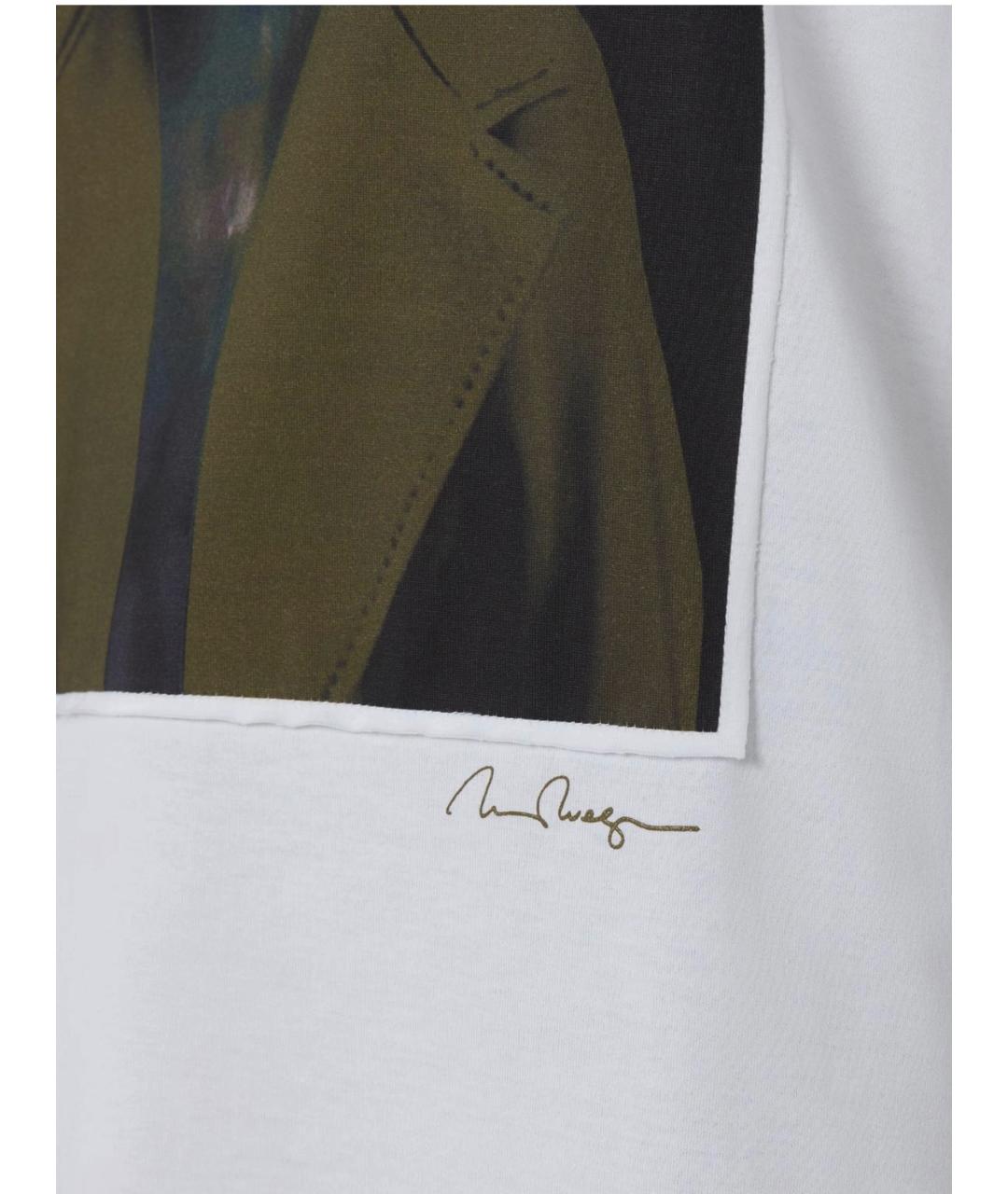 MAX MARA Белая хлопковая футболка, фото 3