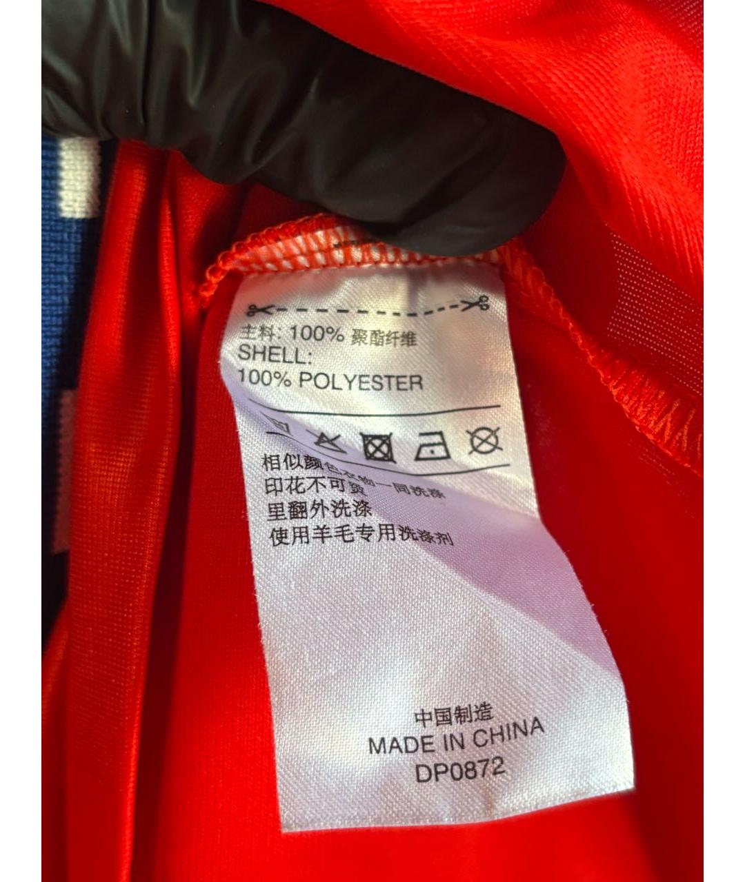 ADIDAS Красная синтетическая футболка, фото 3
