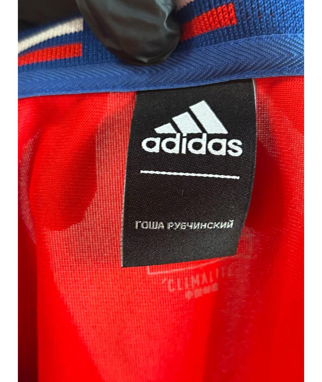 ADIDAS Красная синтетическая футболка, фото 4