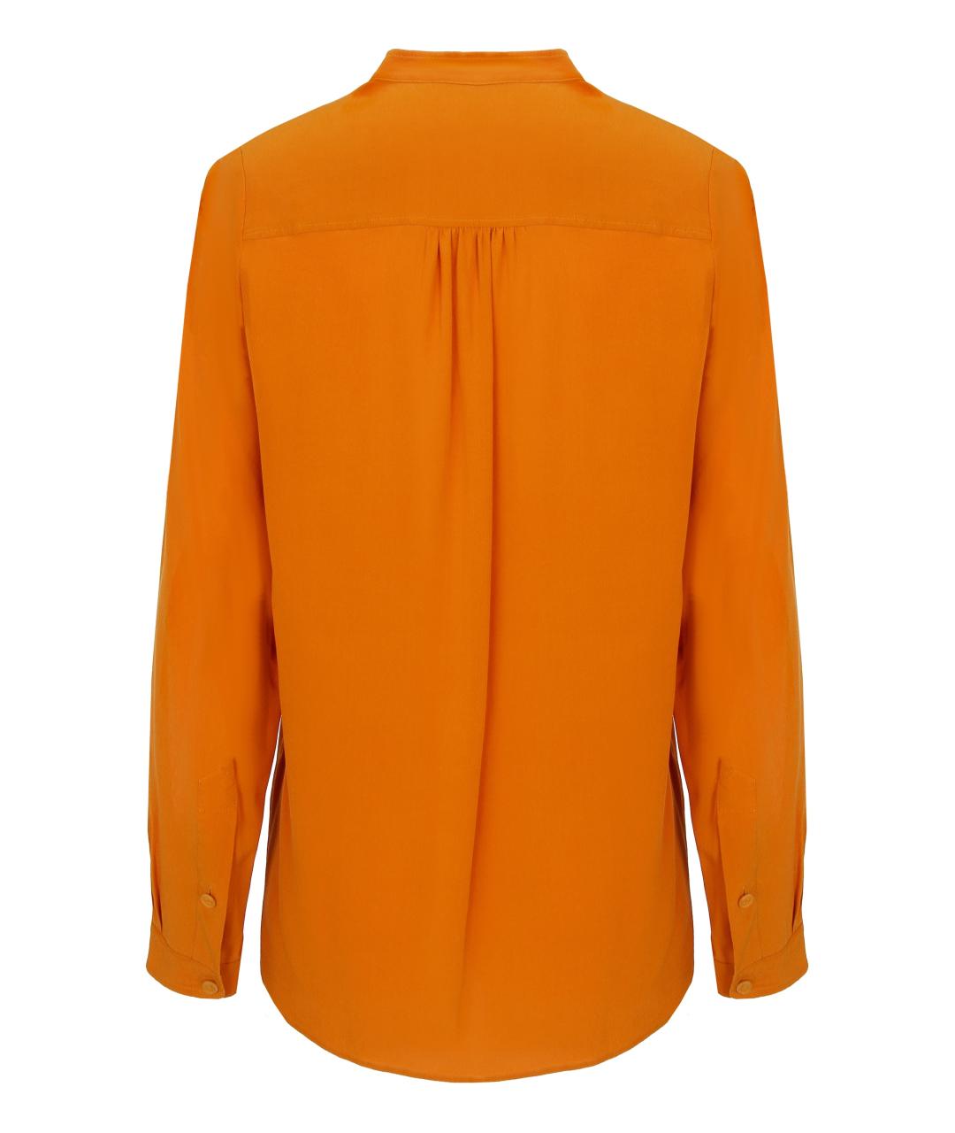 STELLA MCCARTNEY Оранжевая шелковая блузы, фото 2