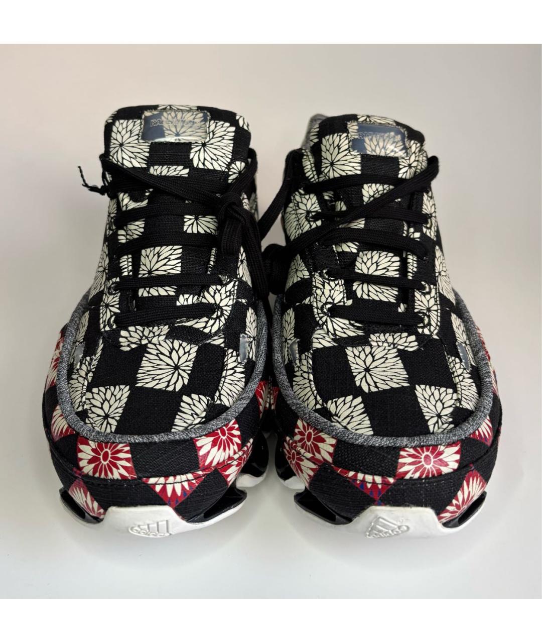 ADIDAS X RAF SIMONS Черные текстильные низкие кроссовки / кеды, фото 2
