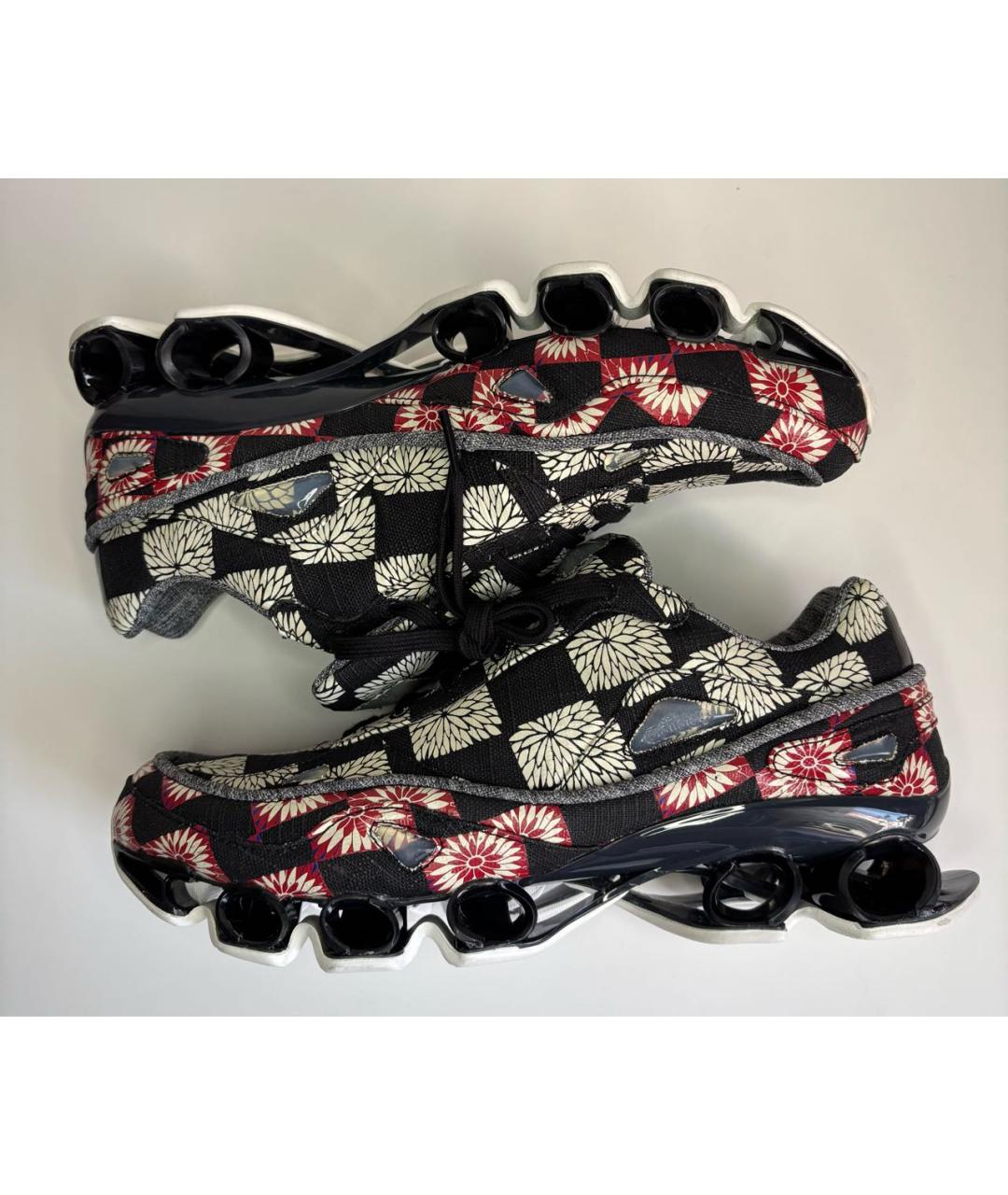 ADIDAS X RAF SIMONS Черные текстильные низкие кроссовки / кеды, фото 3