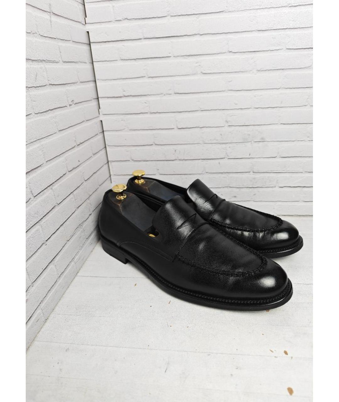 BOTTEGA VENETA Черные кожаные лоферы, фото 3