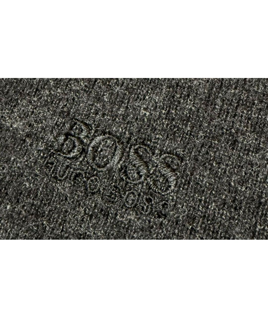 HUGO BOSS Серый шерстяной джемпер / свитер, фото 3