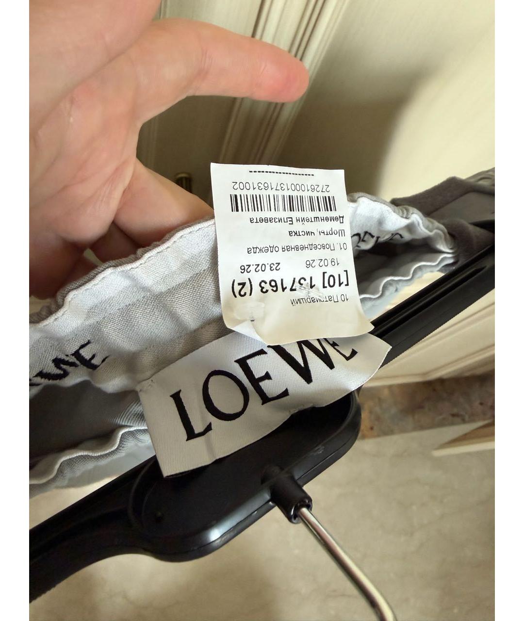 LOEWE Голубые хлопковые шорты, фото 3