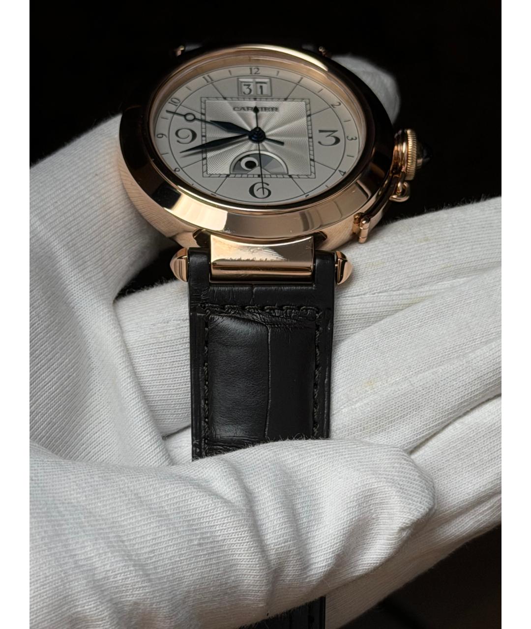 CARTIER Белые часы из розового золота, фото 6