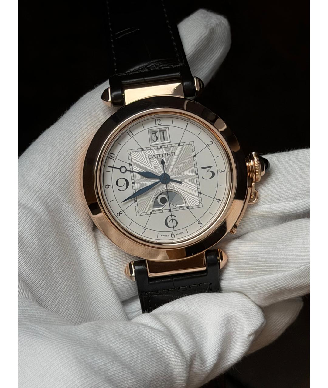 CARTIER Белые часы из розового золота, фото 2