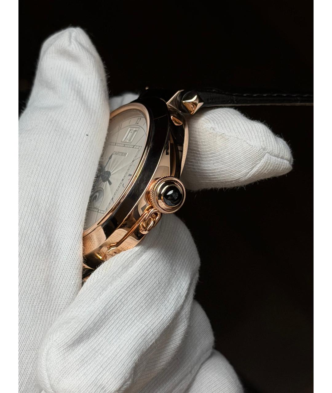 CARTIER Белые часы из розового золота, фото 4