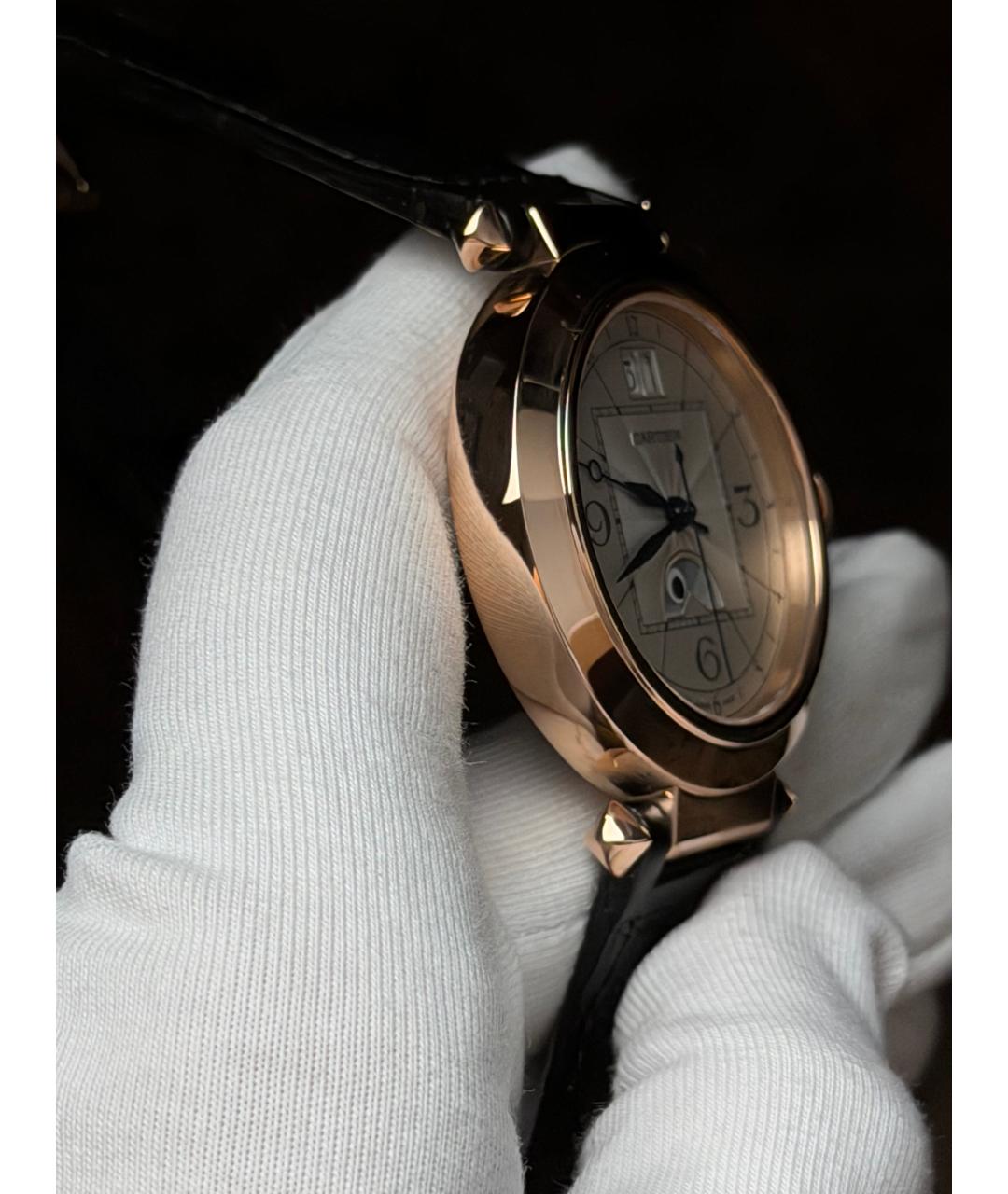 CARTIER Белые часы из розового золота, фото 5