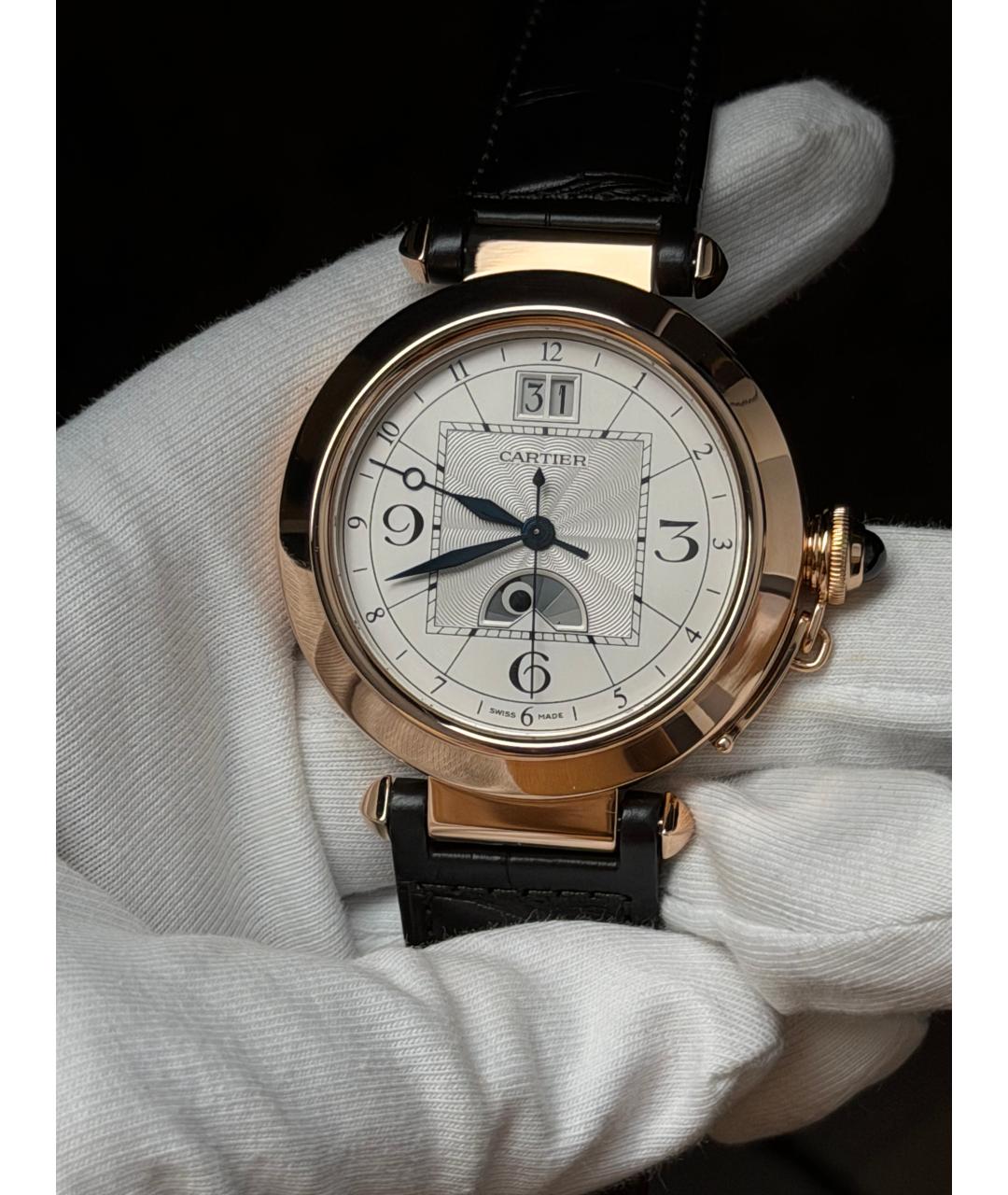 CARTIER Белые часы из розового золота, фото 3
