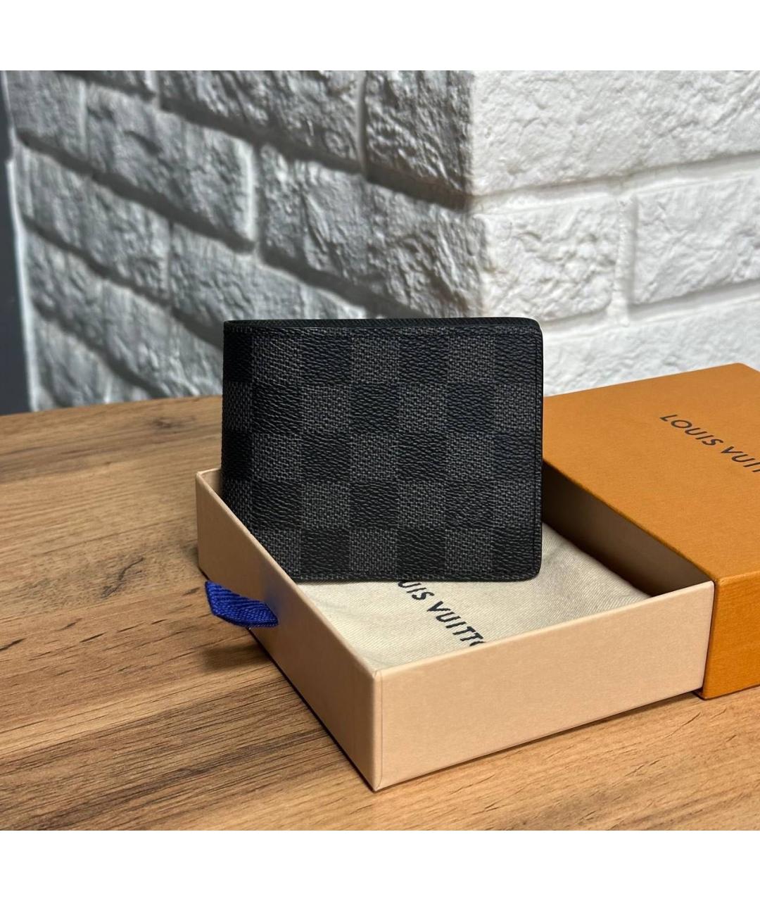 LOUIS VUITTON Черный кошелек, фото 2