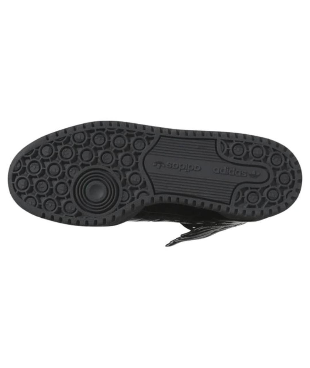 ADIDAS Черные кожаные кроссовки, фото 6