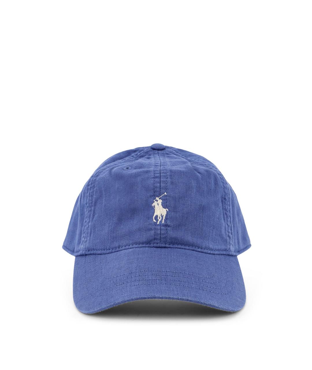 POLO RALPH LAUREN Синяя льняная кепка/бейсболка, фото 1