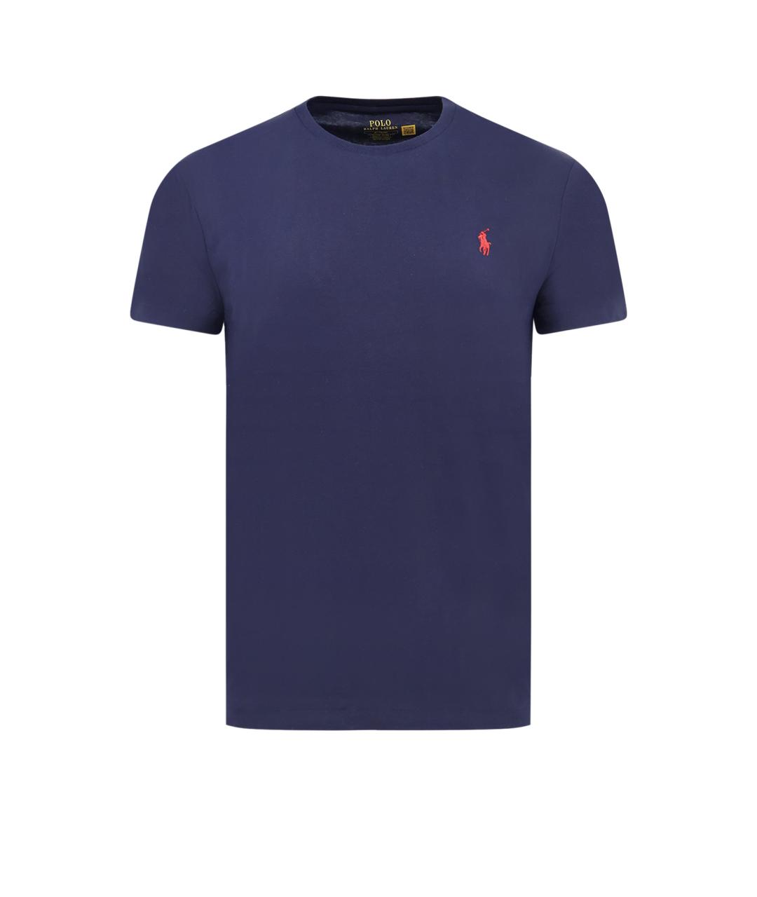 POLO RALPH LAUREN Синяя хлопковая футболка, фото 1