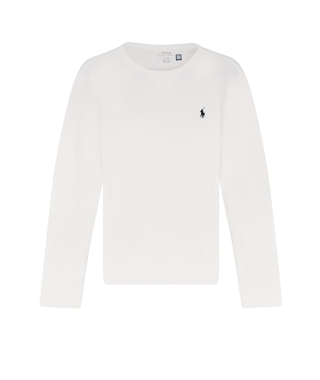 POLO RALPH LAUREN Белый хлопковый джемпер / свитер, фото 1